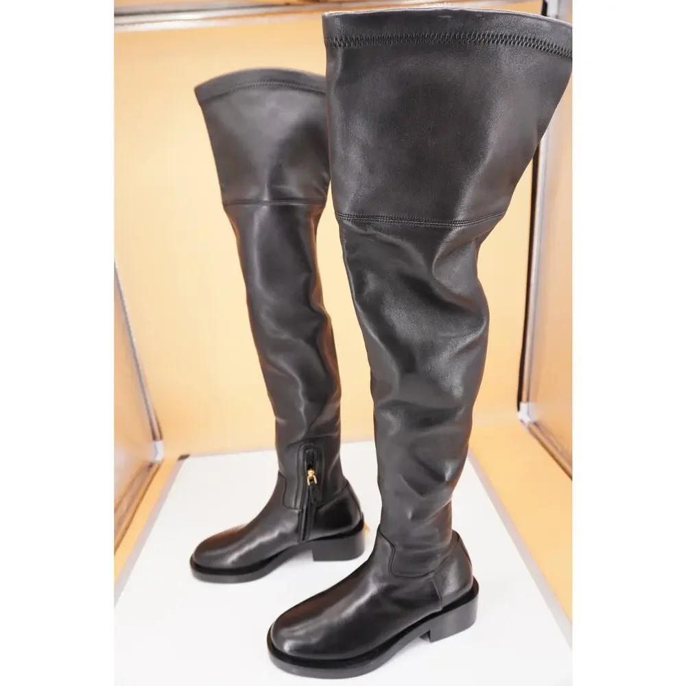 Valentino Garavani Roman Stud Over the Knee Boot Size 36.5 New OTK $2300 NIB